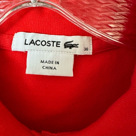 Lacoste Orange Polo Dress - Size 36 - Picture 4 of 10
